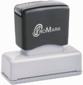 Need a custom pre-ink stamp? Order one online. Choose text, ink color and font style. Fast Shipping