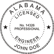 Looking for professional engineer stamps? Our Alabama professional engineer stamps are available in several mount options, check them out at the EZ Custom Stamps Store.