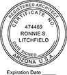 Looking for a multiple occupation stamp for the state of Arizona? This customizable stamp is perfect for land surveyors, architects, engineers, and more. Shop the EZOP Custom Stamps store today.