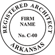 Looking for registered architect professional seal stamps for the state of Arkansas? Shop for your custom architect professional stamp here at the EZ Custom Stamps store.