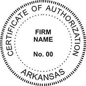 Looking for a Certificate of Authorization stamp for the state of Arkansas? Purchase your customizable authorization seal stamp here at the EZ Custom Stamps store.