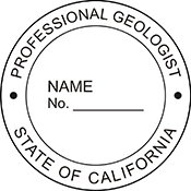 Need a professional geologist stamp in California? Create your own custom geologist stamp on the EZ Custom Stamps Store today!
