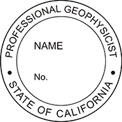 Need a professional geophysicist stamp in California? Create your own custom geophysicist stamp on the EZ Custom Stamps Store today!