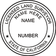 Looking for land surveyor stamps? Shop our California licensed land surveyor stamp at the EZ Custom Stamps Store. Available in several mount options.