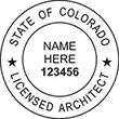 Looking for licensed architect professional seal stamps for the state of Colorado? Shop for your custom architect professional stamp here at the EZ Custom Stamps store.