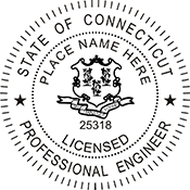 Looking for professional engineer stamps? Our Connecticut professional engineer stamps are available in several mount options, check them out at the EZ Custom Stamps Store.