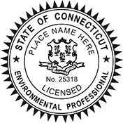Looking for environmental professional stamps? Our Connecticut environmental professional stamps are available in several mount options, check them out at the EZ Custom Stamps Store.
