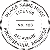 Looking for professional engineer stamps? Our Delaware professional engineer stamps are available in several mount options, check them out at the EZ Custom Stamps Store.