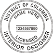 Looking for Interior designer stamps? Check out our District of Columbia registered interior designer stamp at the EZ Custom Stamps Store.