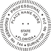Looking for professional engineer stamps? Our Florida professional engineer surveyor stamps are available in several mount options, check them out at the EZ Custom Stamps Store.