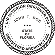 Looking for interior designer and architect stamps? Check out our Florida interior designer and registered architect stamp at the EZ Custom Stamps Store.