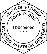 Looking for Interior designer stamps? Check out our Florida licensed interior designer stamp at the EZ Custom Stamps Store.