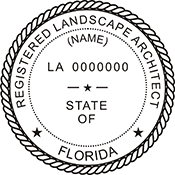 Need a landscape architect stamp? Check out our Florida registered landscape architect stamp at the EZ Custom Stamps Store. Available in various mount options.