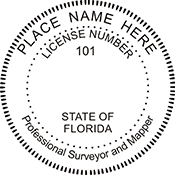 Do you need a custom Florida surveyor and mapper stamp? EZ Office Products offers all the custom stamps you could need or want, such as state surveyor and mapper stamps.