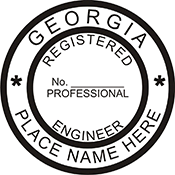 Looking for professional engineer stamps? Our Georgia professional engineer stamps are available in several mount options, check them out at the EZ Custom Stamps Store.