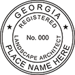 Need a landscape architect stamp? Check out our Georgia registered landscape architect stamp at the EZ Custom Stamps Store. Available in various mount options.