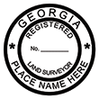 Looking for land surveyor stamps? Shop our Georgia registered land surveyor stamp at the EZ Custom Stamps Store. Available in several mount options.