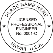 Looking for professional engineer stamps? Our Hawaii professional engineer stamps are available in several mount options, check them out at the EZ Custom Stamps Store.