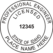 Looking for professional engineer stamps? Our Idaho professional engineer stamps are available in several mount options, check them out at the EZ Custom Stamps Store.