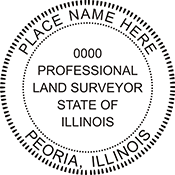 Looking for land surveyor stamps? Shop our Illinois professional land surveyor stamp at the EZ Custom Stamps Store. Available in several mount options.