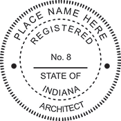 Need official architect stamps for the state of Indiana? Shop our collection of Indiana professional stamps on our online store.