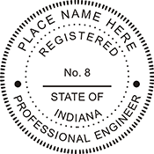 Looking for professional engineer stamps? Our Indiana professional engineer stamps are available in several mount options, check them out at the EZ Custom Stamps Store.