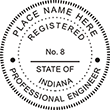 Looking for professional engineer stamps? Our Indiana professional engineer stamps are available in several mount options, check them out at the EZ Custom Stamps Store.