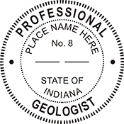 Need a professional geologist stamp in Indiana? Create your own custom geologist stamp on the EZ Custom Stamps Store today!