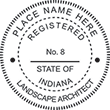 Need a landscape architect stamp? Check out our Indiana registered landscape architect stamp at the EZ Custom Stamps Store. Available in various mount options.