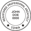 Are you a registered architect in Iowa? Shop for professional architect stamps for the state of Iowa in our store today.