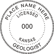 Need a professional geologist stamp in Kansas? Create your own custom geologist stamp on the EZ Custom Stamps Store today!
