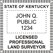 Looking for land surveyor stamps? Shop our Kentucky licensed professional land surveyor stamp at the EZ Custom Stamps Store. Available in several mount options.