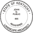 Need a landscape architect stamp? Shop a Kentucky registered landscape architect stamp at the EZ Custom Stamps Store. Available in various mount options.