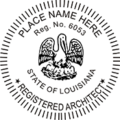 Looking for official architect stamps for Louisiana? Buy professional Louisiana stamps for architects on the EZOP Custom Stamps Store today.