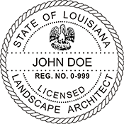 Need a landscape architect stamp? Check out our Louisiana licensed landscape architect stamp at the EZ Custom Stamps Store. Available in various mount options.