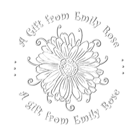 Looking for a custom "a gift from" monogram stamp embosser? Shop the EZ Custom Stamps store today for the perfect embosser for you.