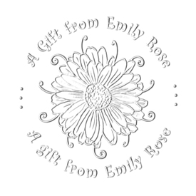 Looking for a custom "a gift from" monogram stamp embosser? Shop the EZ Custom Stamps store today for the perfect embosser for you.
