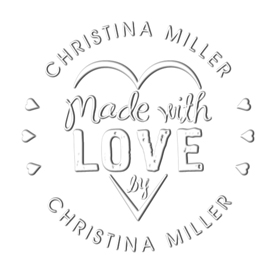 Need a monogram stamp embosser? This round "Made with Love" embosser is perfect for gift giving or other special occasions.