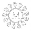 Looking for a monogram stamp embosser? This round floral swirl embosser is perfect for special business needs or personal use.