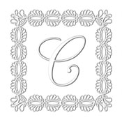 Looking for a monogram stamp embosser? This square embellished initial embosser is perfect for special business needs or personal use.