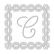 Looking for a monogram stamp embosser? This square embellished initial embosser is perfect for special business needs or personal use.