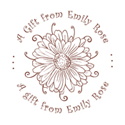 Looking for monogram stamps? Check out our fully customizable decorative round a gift from monogram stamp at the EZ Custom Stamps Store.