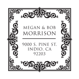 Looking for monogram stamps? Check out our fully customizable decorative square intricate border monogram stamp at the EZ Custom Stamps Store.