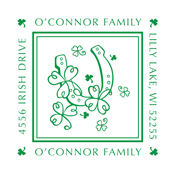 Looking for monogram stamps? Check out our fully customizable decorative square lucky monogram stamp at the EZ Custom Stamps Store.