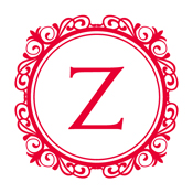 Need a decorative initial monogram stamp? This round stamp comes in a vintage design with your initial and color of choice.