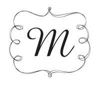 Shopping for a custom monogram stamp? This rectangular stamp features a doodles design with room for an initial in a color of your choice.