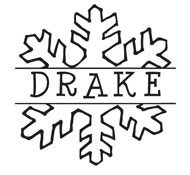 Shopping for a custom monogram stamp? This round stamp features a snowflake design with room for your name in a color of your choice.
