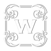 Need a monogram stamp embosser? This square ornate border embosser is perfect for special business needs or personal use.